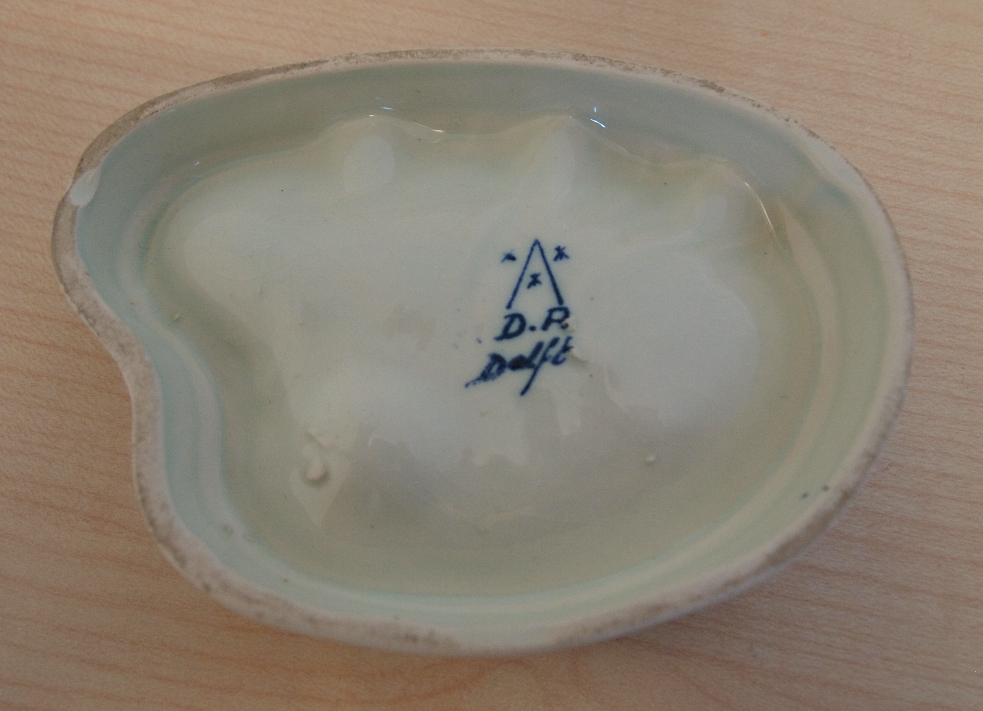 Delftse Pauw - Platelen asbakje voor Talens in de vorm van schilderspalet kopen? Bied vanaf 6!