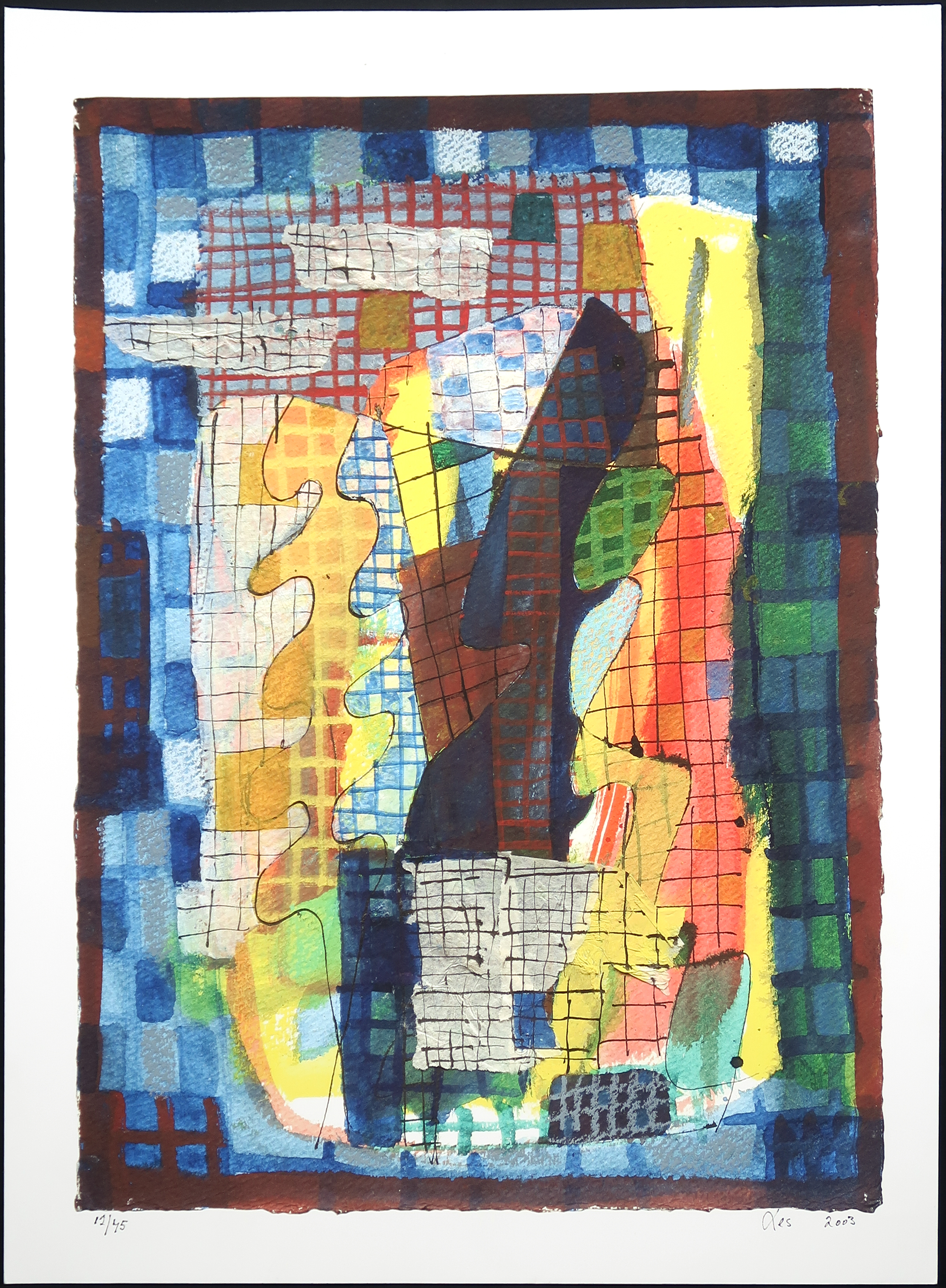 Niet of onleesbaar gesigneerd - Zeefdruk, Compositie 1 kopen? Bied vanaf 1!