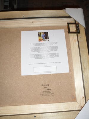 Ronald Boonacker - met Acrylverf opgehoogde Zeefdruk op paneel in fraaie baklijst kopen? Bied vanaf 185!