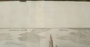 Matthäus Merian - Plattegrond Sivanectum/Senlis - Lemovicum/Limoges (LAATSTE KANS!) kopen? Bied vanaf 100!
