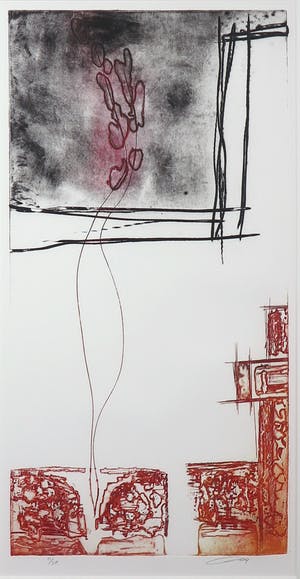 Olivier Beijn - Kleurenets, Zonder titel - Ingelijst kopen? Bied vanaf 35!