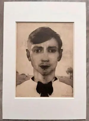 Jan Mankes - Originele Heliogravure Zelfportret 1923 kopen? Bied vanaf 110!