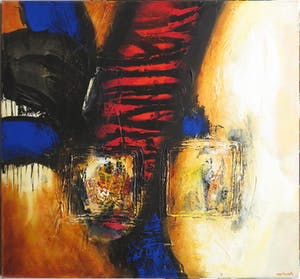 Hans Vanhorck - Olieverf op doek, Abstract painting (Zeer groot) kopen? Bied vanaf 600!