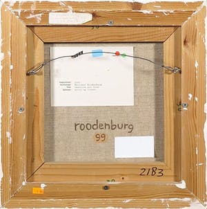 Marianne Roodenburg - Acryl op doek, Chatroom met hond - Ingelijst kopen? Bied vanaf 50!
