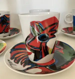 Maya Wildevuur - 12 delig servies Kippen kopen? Bied vanaf 35!
