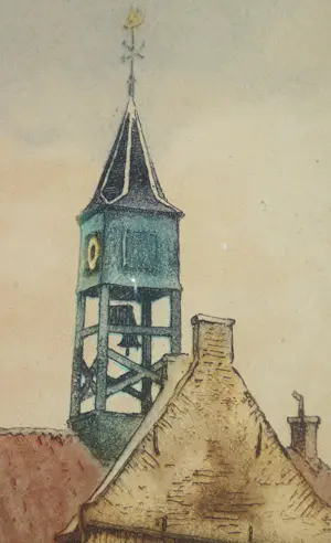 Hendrikus Roodenburg - (1895-1987) 1930s KLEUREN ETS HINDELOOPEN GESIGNEERD INGELIJST ACHTER GLAS kopen? Bied vanaf 50!