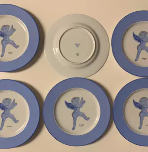 Corneille - Corneille - Set van 8 borden (Laatste!)- De Blauwe Engel naar Rubens - 2002 kopen? Bied vanaf 90!