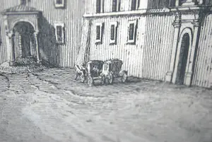 Giovanni Battista Piranesi - en Giuseppe Vasi : Rome-BASILICA DI S.CROCE- gravure ca.1747 - incl kunstboek kopen? Bied vanaf 150!