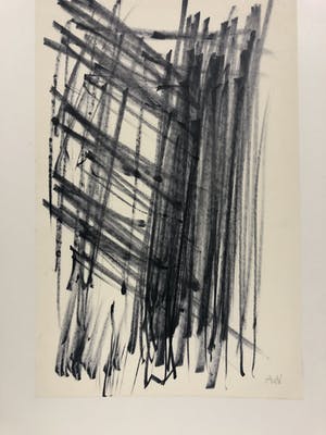 Andre van der Vossen - Abstracte compositie kopen? Bied vanaf 75!