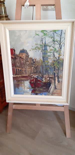 Jan Kelderman - Stadsgezicht Amsterdam verkocht voor € 75!