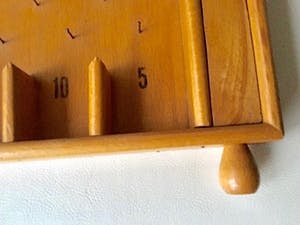 Curiosa - Knikkerspel met knikkers - Hout - 60-er jaren - Uit Tschechoslowakije (gemerkt) kopen? Bied vanaf 69!