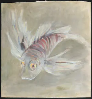 Mariette van Kemenade - Pasteltekening, Vis kopen? Bied vanaf 20!