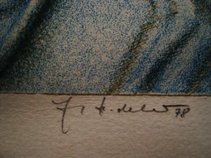 Georg Hadeler - Grote Surrealistische Lithografie "Wounded" oplage 100 EX - gesigneerd kopen? Bied vanaf 10!