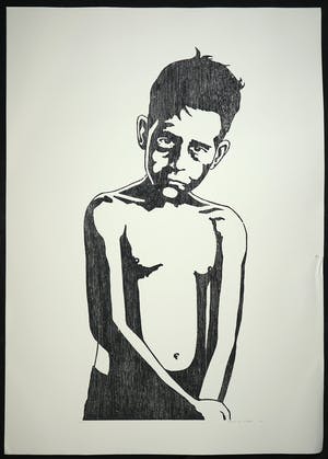 Mariska van Duffelen - Houtsnede, Zonder titel kopen? Bied vanaf 1!