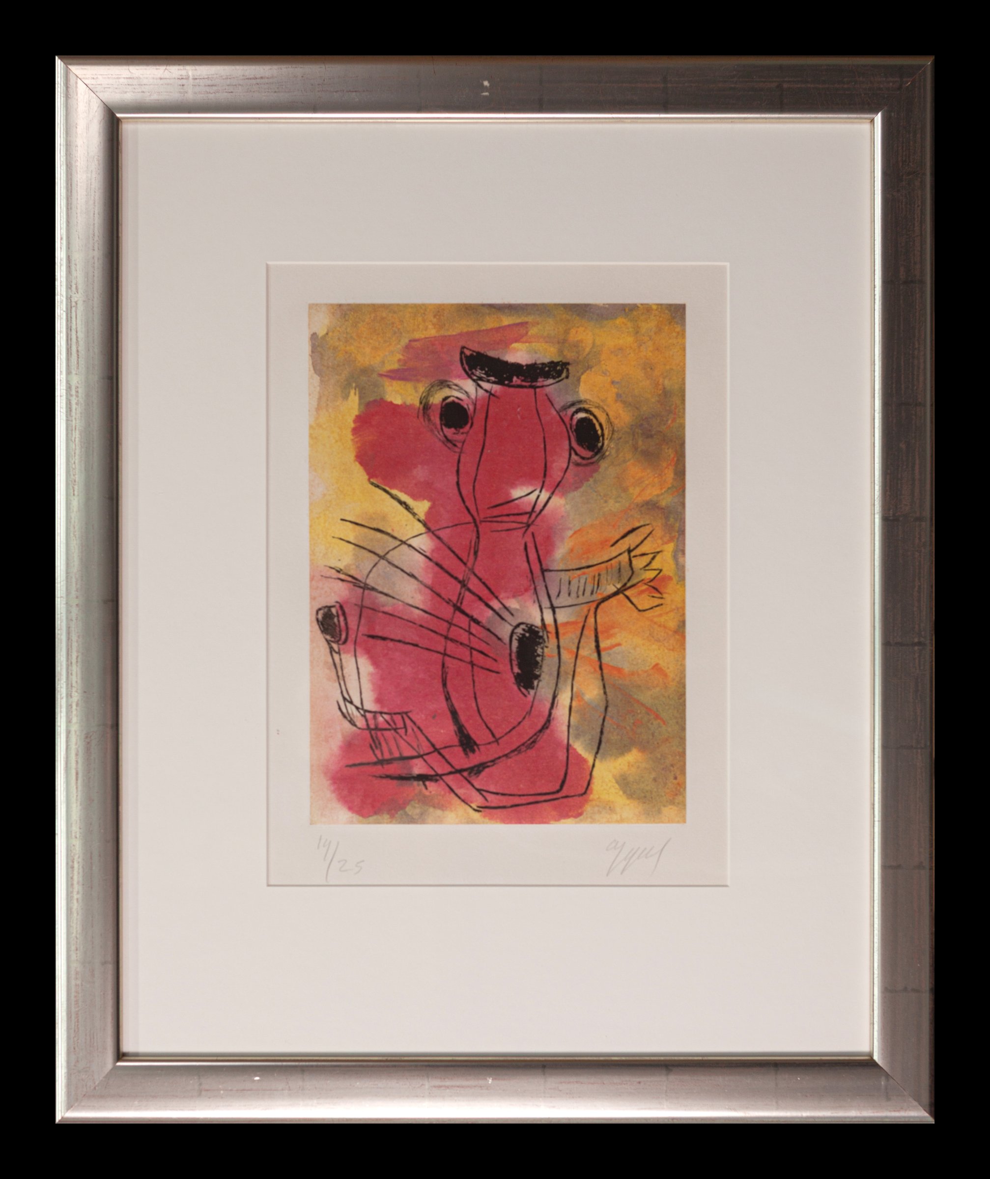 Karel Appel - ets/aquatint: Nostalgie dela trompette - 1998 kopen? Bied vanaf 1000!