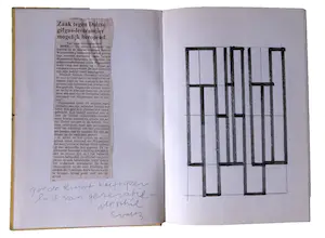 Siep van den Berg - Boek met Notities, Stift en Potloodtekeningen kopen? Bied vanaf 250!