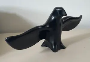 Niet of onleesbaar gesigneerd - Modernistische figuur van een roofvogel - Pearlite Stonecraft Canada kopen? Bied vanaf 1!