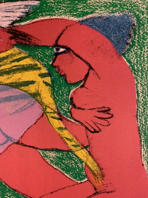 Corneille - kleurenlitho - 'Le tigre amoureux' - 1985 (Hors Commerce) kopen? Bied vanaf 329!