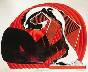 Michael Challenger - Op-Art! - Gesigneerde Zeefdruk - 'The Birth Of Chromium' - 1966 - 20/20 kopen? Bied vanaf 34!