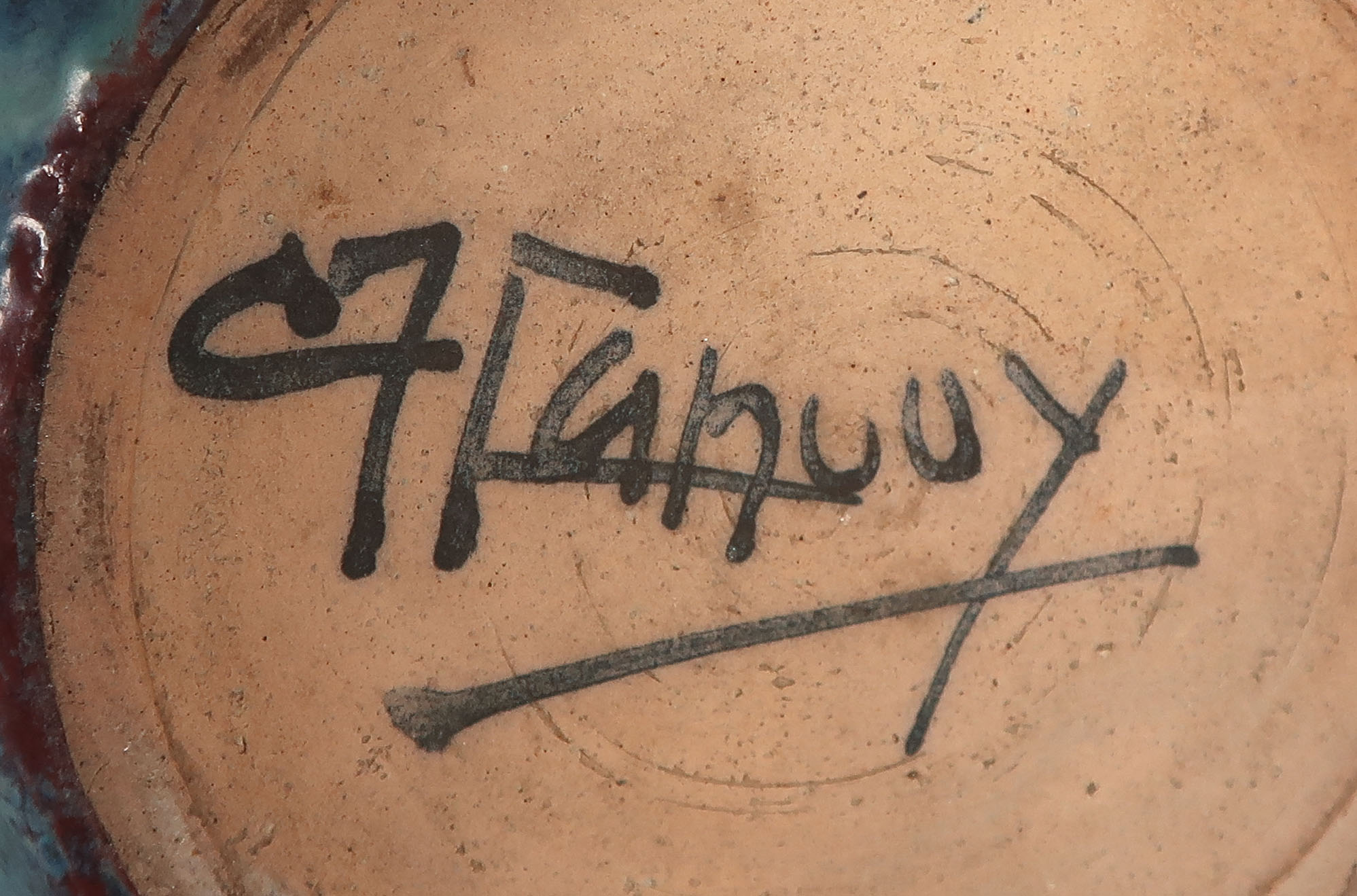 Chris Lanooy - Keramiek, Vaas met druipglazuur kopen? Bied vanaf 80!