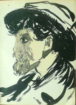 Kees van Dongen - Pochoir:'Portrait d'Homme' verkocht voor € 1!