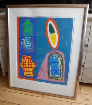 Dolf Verlinden - Zeefdruk. Titel, " D VIII / XV" kopen? Bied vanaf 75!