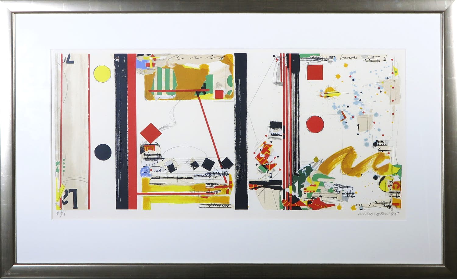 Sam Middleton - Zeefdruk, Concerto - Ingelijst (Groot) kopen? Bied vanaf 100!