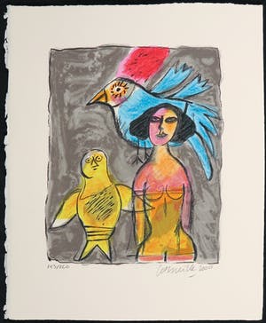 Corneille - Zeefdruk, La chouette kopen? Bied vanaf 80!