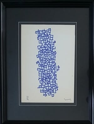 Siep van den Berg - Cumulus in blauwe inkt - zeldzaam! kopen? Bied vanaf 225!