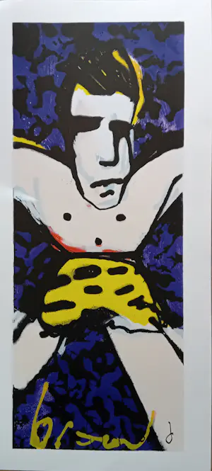 Herman Brood - Kleurenzeefdruk TARZAN Handgesigneerd kopen? Bied vanaf 399!