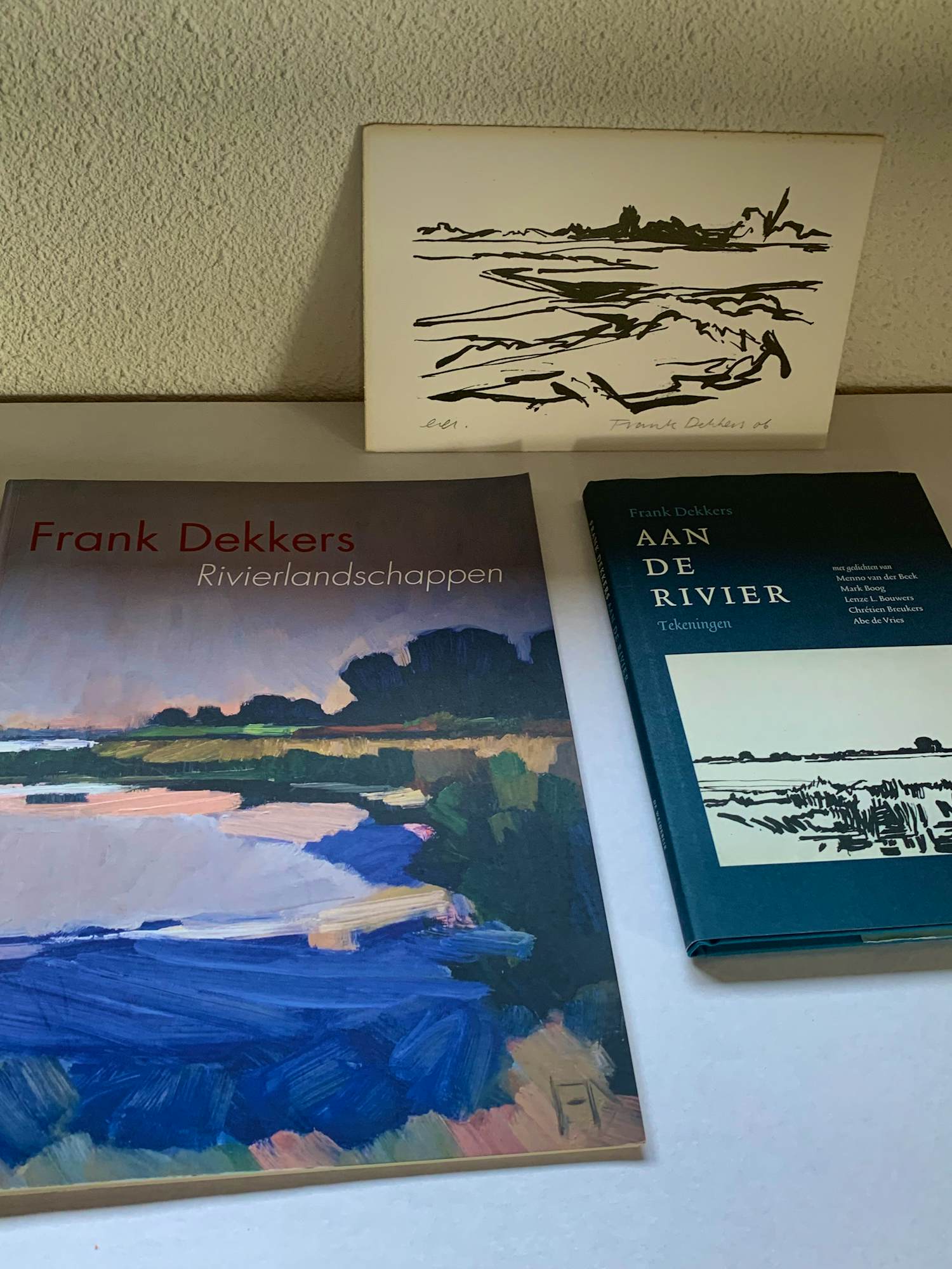 Frank Dekkers - Litho Aan de Rivier en boeken (2): Aan de Rivier + Rivierlandschappen kopen? Bied vanaf 50!