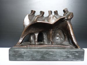 Brons (Onbekend) - Zwaar bronzen beeld . kopen? Bied vanaf 155!