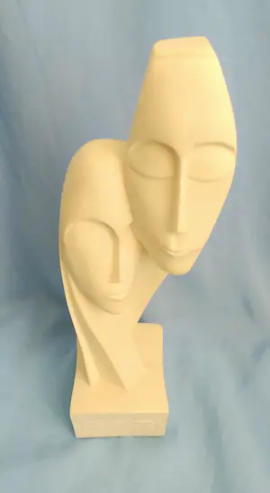 Niet of onleesbaar gesigneerd - Ontroerend beeld van toewijding, albast kopen? Bied vanaf 1!