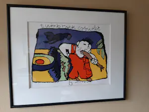 Herman Brood - ingelijste zeefdruk: Tuinbroek Cabriolet kopen? Bied vanaf 275!