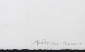 Jef Diederen - Krijttekening, Figuur kopen? Bied vanaf 160!