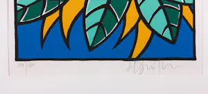 Henk Schiffmacher - Zeefdruk op papier, Gele roos - Ingelijst kopen? Bied vanaf 80!