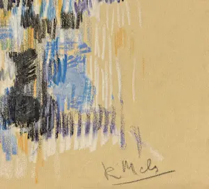 Rene Mels - Prächtige abstrakte Bleistiftzeichnung, um 1955 kopen? Bied vanaf 120!