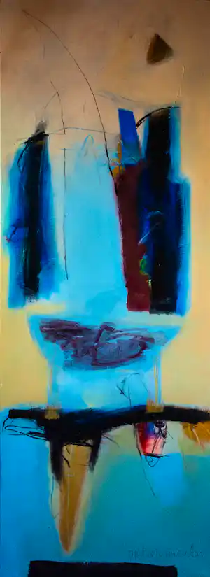 Pieter Vermeulen - acryl op doek, Schone schaal verkauft für € 100!