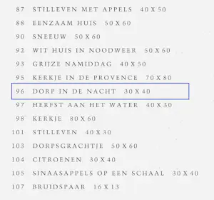 Toon Hermans - Dorp in de nacht, olieverf op doek (zeer mooi ingelijst) kopen? Bied vanaf 1695!