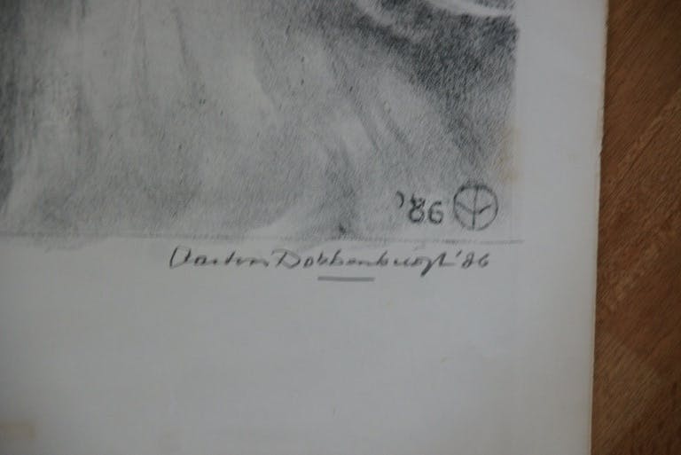 Aart van Dobbenburgh - Laatste x! Aart van Dobbenburgh - "Handen van Cas jr" - litho uit 1986 kopen? Bied vanaf 1!