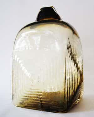 Piet Hein Eek - enorme balkenvaas - mondgeblazen bij Royal Leerdam Crystal. verkocht voor € 595!