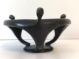 Corry Ammerlaan - Sculptuur / kaarsenstandaard “ VERBONDENHEID “ kopen? Bied vanaf 1!