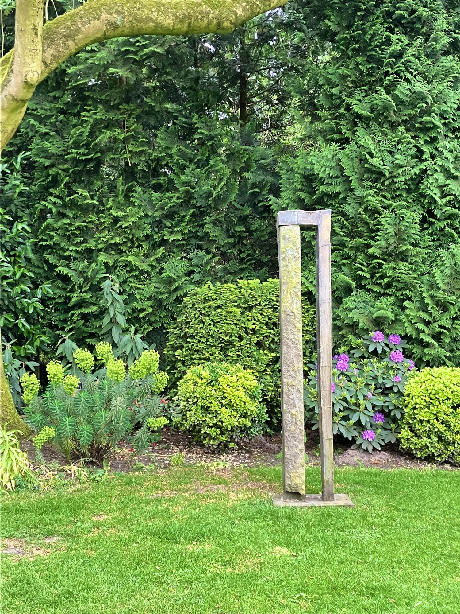 Herman Bartelds - tuinbeeld van Steen en Messing verkocht voor € 1200!
