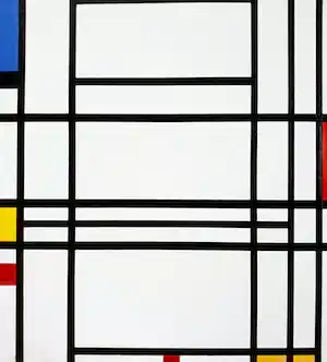 Piet Mondriaan - Compositie no. 10, offset reproductie / artprint verkauft für € 15!
