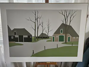Klaas Bernink - Landschap met boederijen kaufen? Bieten Sie von 100!