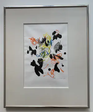 Finn Pedersen - Gemengde techniek op papier | 'Zonder titel' (UNIEK WERK) kopen? Bied vanaf 200!