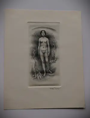 Karl Bickel - wunderschöne Radierung eines führenden Schweizer Grafikers "nackte Frau" kopen? Bied vanaf 264!
