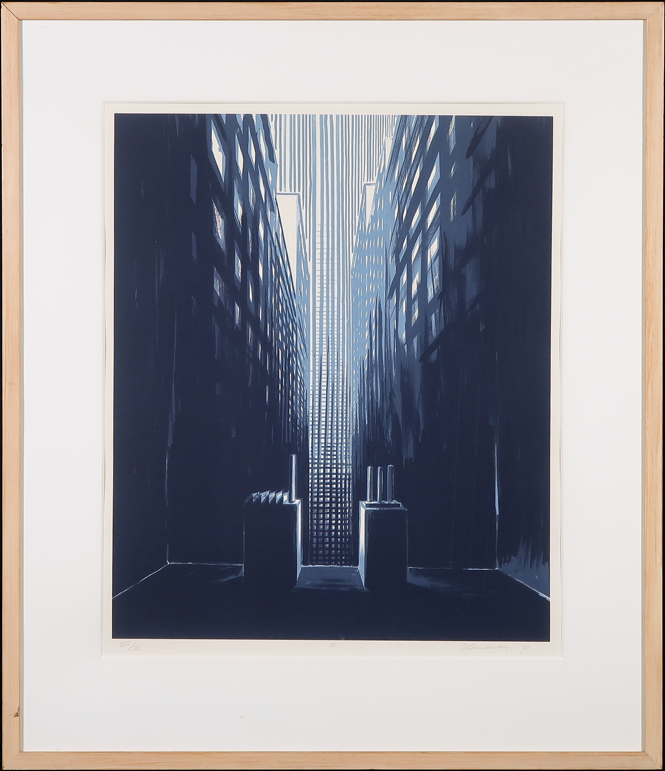 Jeroen Henneman - Zeefdruk, Zonder titel - Ingelijst verkocht voor € 120!