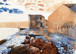 Nicolaas Wijnberg - kleurenlitho - 'Libertad!' - 1983 - Oplage slechts 24 stuks! verkocht voor € 75!