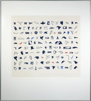 Hans Waanders - Sjabloondruk, Stempelverzameling III - Ingelijst (Groot) kopen? Bied vanaf 50!